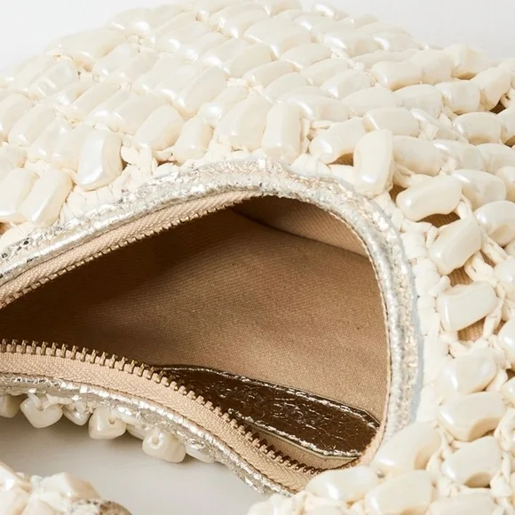 Poolside The Josie  Knotted Top Handle Pearl Bag - Picture 13 of 16